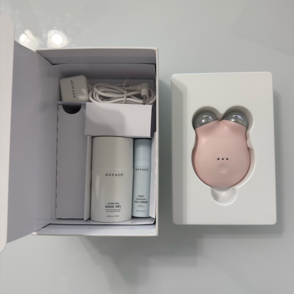NuFACE Mini+ Starter Kit with Gel, Crème and Brush - New (Open Box)